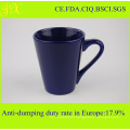 Wholesale Glaze V-Shape Ceramic Mug with Handle for Coffee